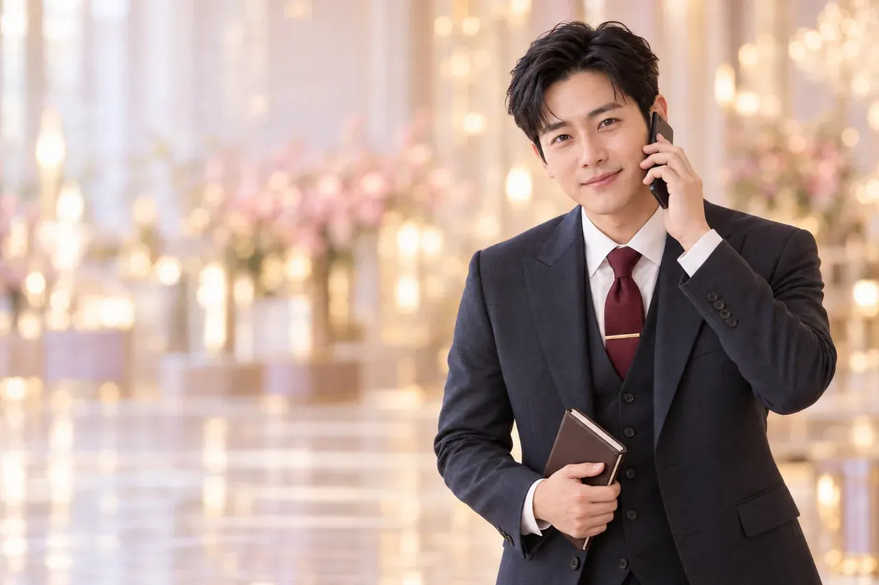 전화 예약을 받는 007 예약 담당 실장(가상 인물 이미지)